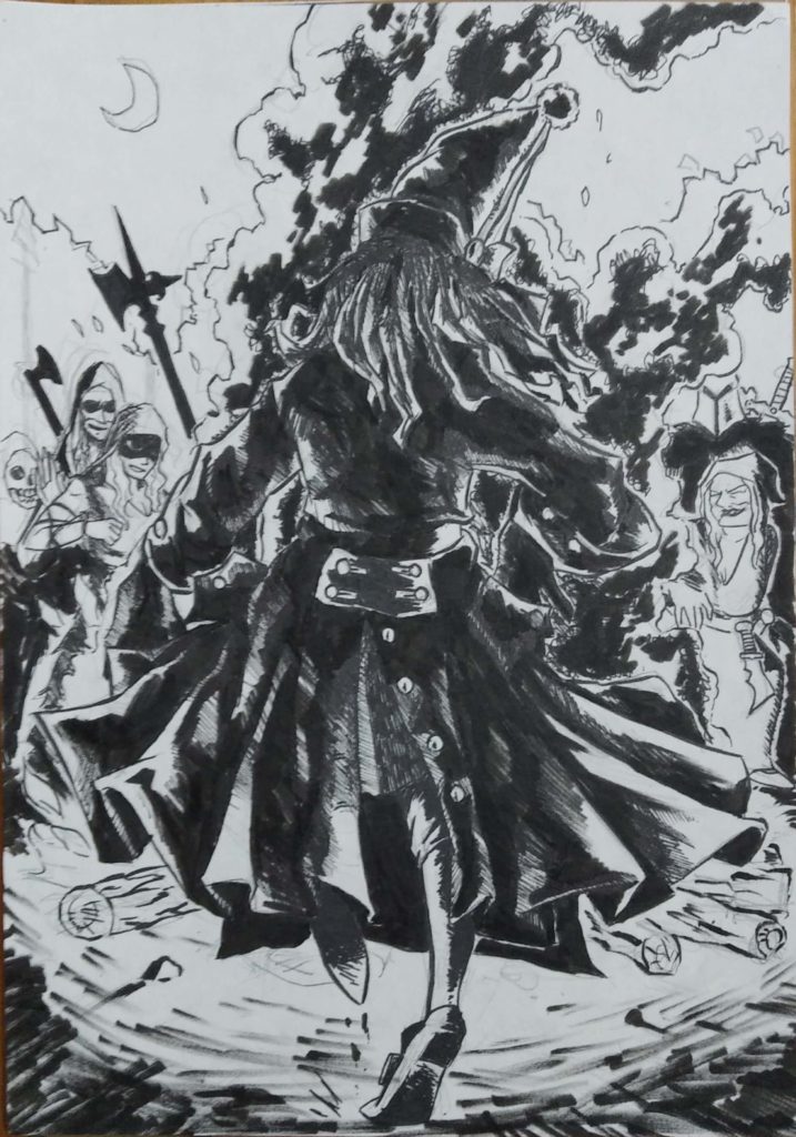 Branle de la sorcière Hieronymus Boshc arte LARP en España Feria del Dragón Lágrimas de la Tormenta rol en vivo Douglas el Despiadado 